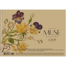 Скетчбук А4/30арк. "MUSE" /PB-SC-030-320/ КРАФТ.обкл. (150г/м2) Пруж. бок (6/36)