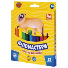 Фломастери "Школярик" 12 кол. /314110003-UA/ конусні (1/12)