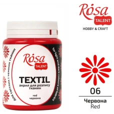 АКРИЛ для тканей "ROSA TALENT" /06/ Красная, 80мл (1/40)