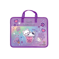 Папка-портфель А4 "Kidis" /KD3093/ з ткан. ручк. пластик на блискавці (1/12)