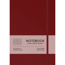 Блокнот А5/96 арк. "Школярик" /A5-7145KDark Red/ # обкл.поліуретан тверда, крем блок, 80г/м2 "Dark Red" (1/12) Блокнот А5/96 арк. "Школярик" /A5-7145KDark Red/ # обкл.поліуретан тверда, крем блок, 80г/м2 "Dark Red" (1/12)