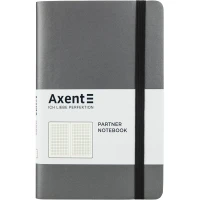 Блокнот "Axent" /8206-15-A/ Partner Soft, 125*195/96арк, кліт, сіра (1/18)