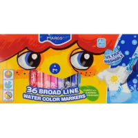 Фломастери "Marco Super Washable" 36 кол. /1632-36CB/ Jumbo (1/4/16)