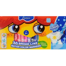 Фломастери "Marco Super Washable" 36 кол. /1632-36CB/ Jumbo (1/4/16) Фломастери "Marco Super Washable" 36 кол. /1632-36CB/ Jumbo (1/4/16)