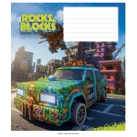 Зошит уч. "Star" 24арк.# /3280K/ "Rocks&Blocks" ВД-лак (хлопчик) (25/200)