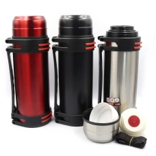 Термос "JO" /ZM-3095/ "Strong" 2000ml, з ручкою, чашкою, з петлею, подвійна стінка, мікс