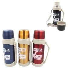 Термос "JO" /ZM-9134/ "24" 1200ml, з ручкою, подвійна стінка, мікс