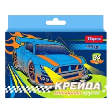 Крейда кольорова 24 шт. "1В" /400416/  "Street race" (1/44)