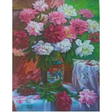 Алмазна мозаїка "JO" /GB70488/ "Квіти у вазі" рулон, 30*40см
