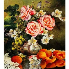 Алмазна мозаїка "JO" /GB70722/ "Літній натюрморт" рулон, 30*40см