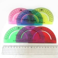 Транспортир "JO" /3426/1030/ пласт. гнучкий  mix  (48)