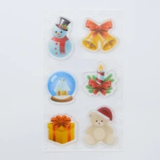 Наклейка Новорічна "ANGEL GIFTS" /B-8364/ 20*20см (12)