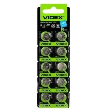 Батарейка "Videx" /AG13/10bl/666/ лужна, 1,5V, монетка 11,5*5,2мм (10/100) Батарейка "Videx" /AG13/10bl/666/ лужна, 1,5V, монетка 11,5*5,2мм (10/100)