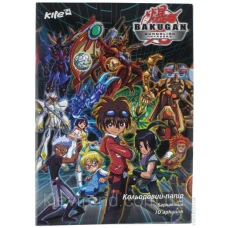 Папір кольоровий А4/10 "Kite" /BK13-251K/ бархатистий, Bakugan (10арк/10кол)