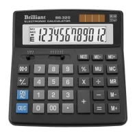 Калькулятор "Brilliant" /BS-320/ настол.12-разр,1 пам.155*155 