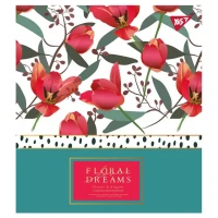 Тетрадь уч. "YES" 48л.== /765290/ "Floral dreams" фольга золото+софт-тач+УФ-выб. (5/100)
