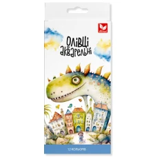 Олівці кольорові "MUSE" 12 кол. /135SH-12/ акварельні шестигранні, з пензликом (1/12)