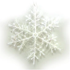 Елочные украшения "JO" /DSCN0648/ "Снежинки" D25cm/2шт. (1/100)