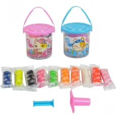 Тісто для ліплення "JO" /2105/ "Відерце" 18кол., 384гр з формочками (1/12/36)