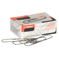 Скрепки NORMA 4740 78мм (50шт) прямые, с волной (10/100)