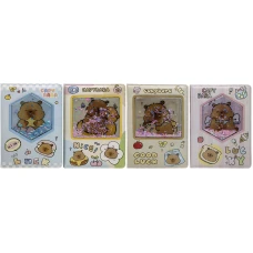 Блокнот А5/96арк. /CS-10-1/ # "Сипкі блискітки-Капібара" обкл.шкір/зам (1/60)