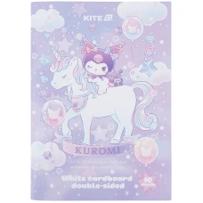 Картон білий А4/10арк. "Kite" /HK24-254-2/ двосторонній, Kuromi Куромі (1/50)