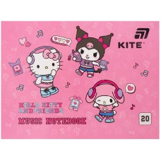 Зошит для нот А5/20арк "Kite" /HK26-405/ Hello Kitty MIX (1/10) Зошит для нот А5/20арк "Kite" /HK26-405/ Hello Kitty MIX (1/10)