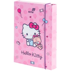 Папка для зошитів "Kite" /HK26-210-1/ В5 на гумці картон Hello Kitty (1/10)