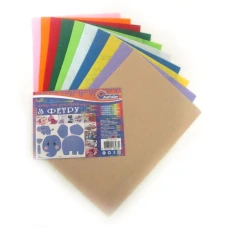 Фетр "JO" "HARD" /170HQMIX1/ A4 Кол.mix1 170гр, 1,2мм (10арк/уп) (1/120)