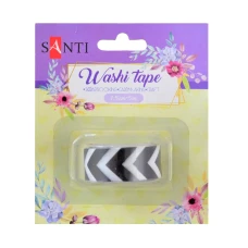 Скотч декоративний "SANTI" /742222/ "Zebra" 1,5см*5м (1/50/500)