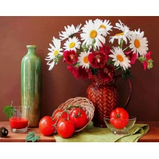 Алмазна мозаїка "JO" /GB70765/ "Букет у глечику" рулон, 30*40см