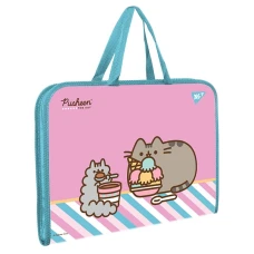 Папка-портфель на блискавці А4+ "Yes" /492238/ "Pusheen. Stormy" з ткан. ручк. (1/12/48)