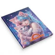 Дневник школьный "Самый умный" тв.обкл. /1В3532/ СЕНДВИЧ, 80стр. 170х240 мм "Девушка и котенок" (1/20) Дневник школьный "Самый умный" тв.обкл. /1В3532/ СЕНДВИЧ, 80стр. 170х240 мм "Девушка и котенок" (1/20)