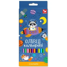 Олівці кольорові "Школярик" 12 кол. /131SH-12/ тригранні (1/12)