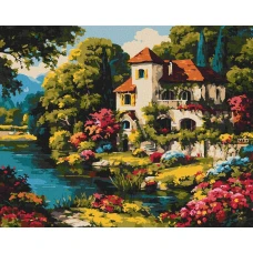Картина за номерами "Ідейка" /KHO6479/ "Барвистий пейзаж" 40*50см