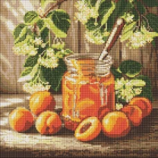 Алмазна мозаїка "Ідейка" /AMO20515/ "Солодкий запас абрикос" 40*40см Алмазна мозаїка "Ідейка" /AMO20515/ "Солодкий запас абрикос" 40*40см