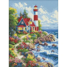 Алмазна мозаїка "Ідейка" /AMO20293/ "Морський маяк" 30*40см Алмазна мозаїка "Ідейка" /AMO20293/ "Морський маяк" 30*40см