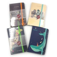Блокнот на резинке A6 / 96л. == "JO" / 9A0027-A6 / "Animals" 70g COLOR / box (1/24/144)