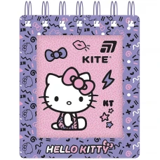 Блокнот А6/80арк. "Kite" /HK26-276-1/ вирубка, спіраль Hello Kitty (1/50)