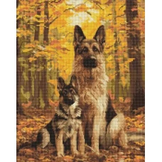 Алмазна мозаїка "Ідейка" /AMO20080/ "Лісові друзі" 40*50см