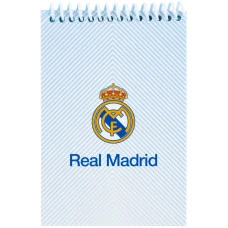 Скетчбук А6/48арк. "Kite" /RL26-196-1/ пласт. спіраль FC Real Madrid-1 (1/20)