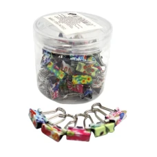 Біндер "JO" /1563(5387)-15/ 15 мм "Квіти" в банці  (60/5760)