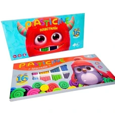 Пластилін "Hipe" 16 кол. 320г /832484/ стеки (1/12/48)