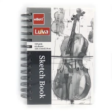 Скетчбук 13*19/60арк "Ellott" /001-32/ на спіралі "Контрабас" 160г/м2 (1/60)