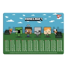 Підкладка настільна 29*42см "YES" /492261/ "Minecraft. Boom" (таблиця множення)  (1/10/200)
