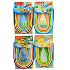 Папір для квілінгу  "Бумагія"  "Море"   5мм*30см   (9кол./25арк.) (12/168)