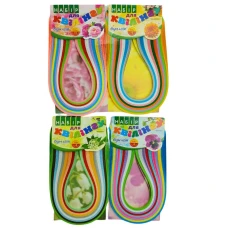 Папір для квілінгу  "Бумагія" "Квіти"   7мм*42см   (9кол./25арк.) (6/96)