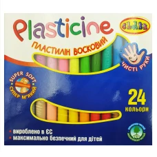 Пластилін "CLASS" "Чисті руки" 24кол. /7629C/ 400г. восковий (1/30)