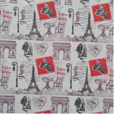 Папір пакувальний крафт "Unison"/Пт 423/ "Paris", бежевий колір, 0,7*8м