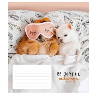 Зошит уч. "Школярик" 12арк.// /3263C/ "Be joyful always" ВД-лак (нейт) (30/300)